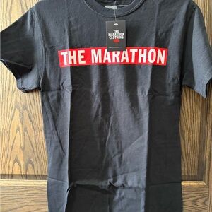 The Marathon Clothing Black Tee with Red Accents